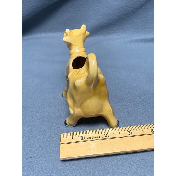 Vintage Grand Ole Opry Ceramic Cow Creamer Collectible Yellow - Picture 9 of 11